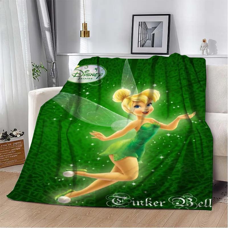 31 Style Disney Tinker Bell Printed Kids Blanket Soft and Warm Bedding for Bed Sofa Outdoor Travel Picnic Cover Blanket Gift Art