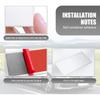 2 PCS Car Sun Visor Mirror, Stick-on High-definition Shatter-proof Stainless Steel Cosmetic Mirror Not Block Line of Sight, Convenient Travel