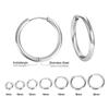 1 Paire Boucles d'Oreilles Créoles en Acier Inoxydable Femmes Hommes Couleur Or Petites Boucles d'Oreilles Bijoux Fille Pendientes Mujer Aretes Piercing Cartilage