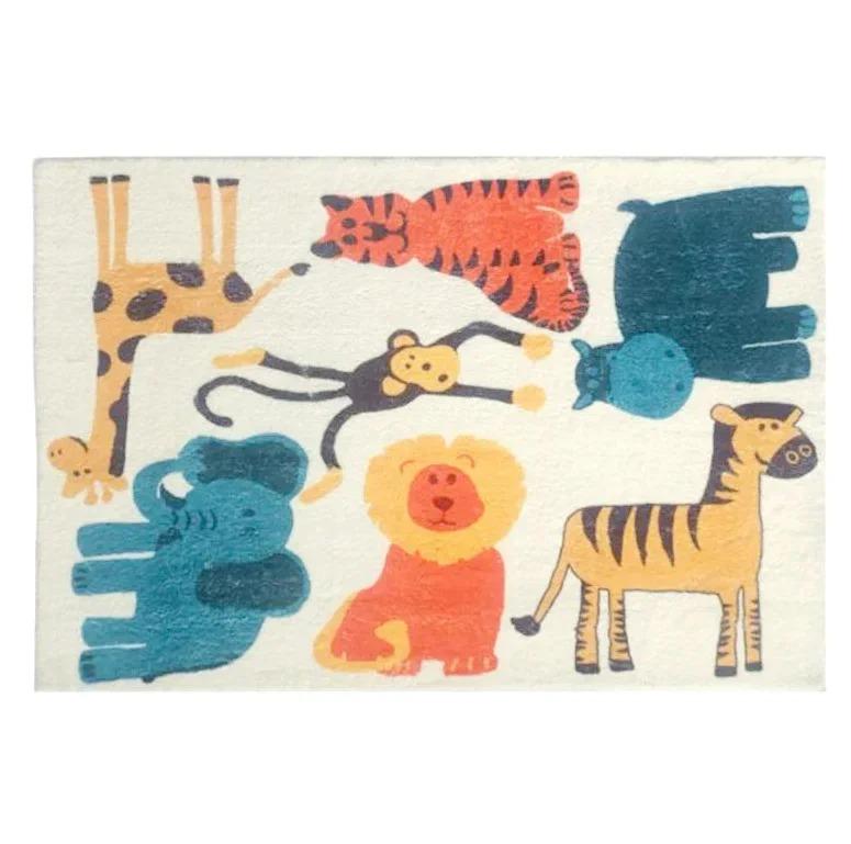 Cute Cartoon Baby Crawling Mat Rectangle Home Carpet for Living Room Bedroom Decor Non Slip Rug Indoor Outdoor Decorative Rugs