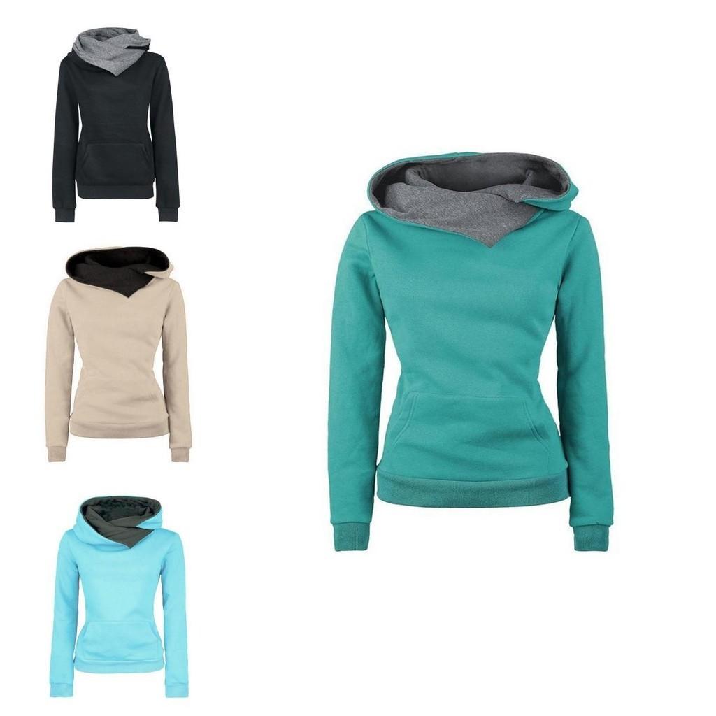 Stylish Women's Hooded Pullover Coat Tops Perfect For Autumn And Winter Seasons