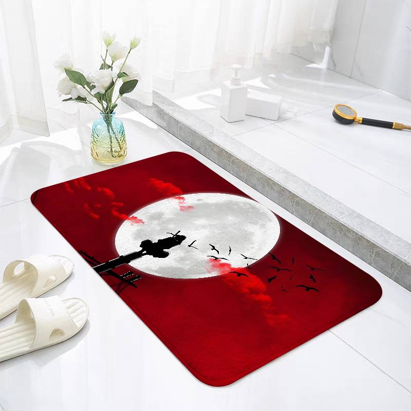 N-narutoS-Itachi-U-uchiha Fußmatte für Wohnzimmer Kissen Modern Weich Flauschig Heimteppich für Kinderzimmer Spielteppich