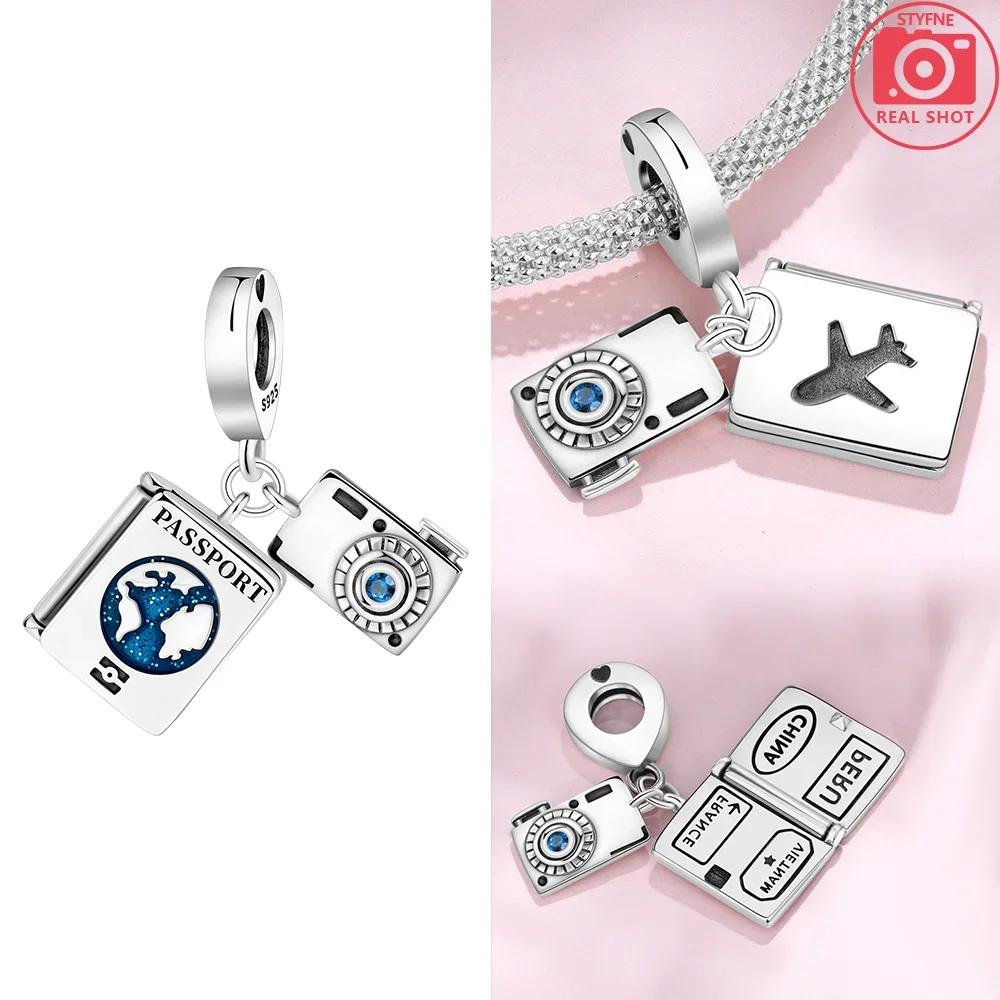 

Copper Charms Colored Zircon Heart-Shaped Beads Fit Original Charm Bracelet Necklace Women Jewelry Anniversary Gift