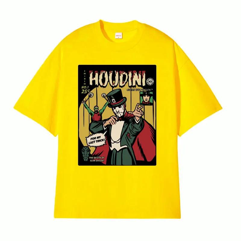 Eminem Houdini 2024 Nové album Trička Hádej, kdo je zpět a Pro můj poslední trik Tričko Muži Ženy Retro Ležérní 100% Bavlna Tričko