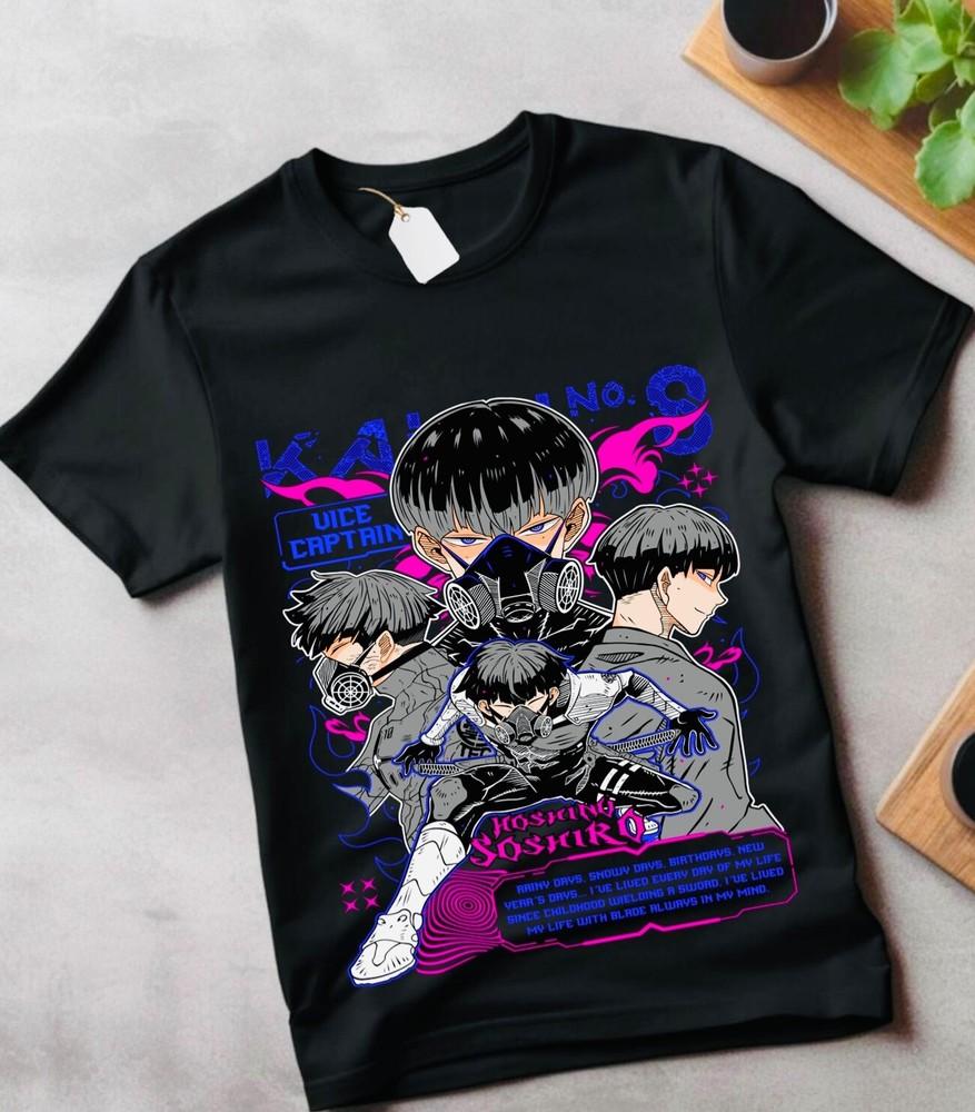 

Kaiju no 8 T-shirt Hoshina Gift Manga Best Anime Graphic kids gift Shirt L