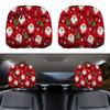 Vehicle Interior Accessories 2Pcs Skull Car Headrest Covers, Cartoon Dog Panda Cat Hedgehog Personalized Decor Design Elastic Auto Seat Protector,