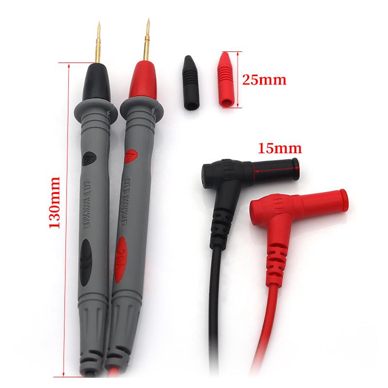 1 Pair Universal Probe Test Leads Pin for Digital Multimeter Needle Tip Meter Multi Meter Tester Lead Probe Wire Pen Cable 20A