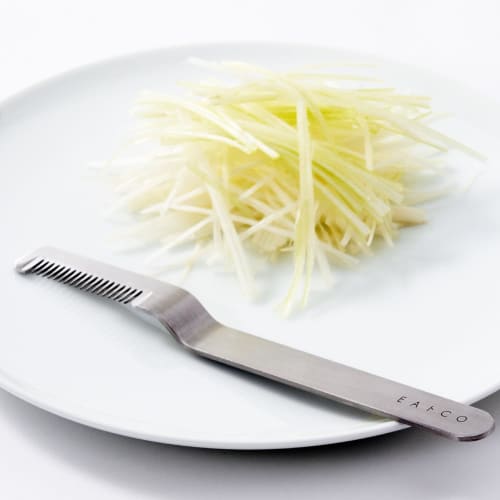 Yoshikawa EA zu CO Iitoko Saku Weißzwiebelschneider/Lauchschneider, Hergestellt in Japan, Edelstahl, AS0064