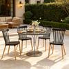 Chaises de cuisine élégantes, chaises modernes pour cuisine et salon avec siège ergonomique, assises stylées (uniquement avec 4 chaises de cuisine)