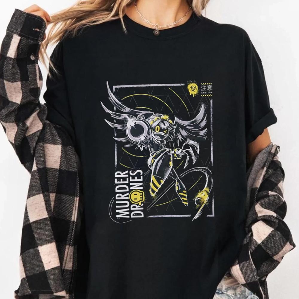 

Murder Drones V Graphic Tee, Anime Robot Character Unisex Tshirt S-5XL Unisex T-Shirt M