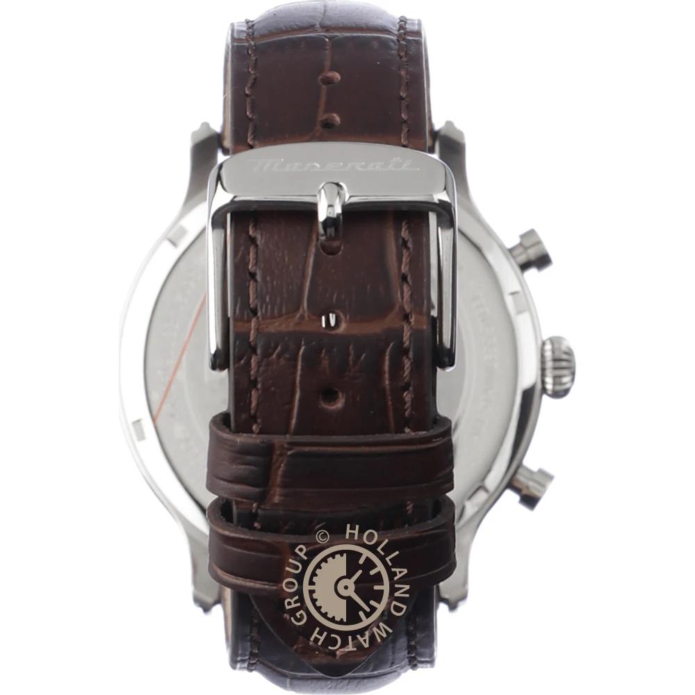 Maserati Epoca Blue Brown Leather Men's Quartz Chronograph R8871618014