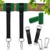 Heavy Duty Tree Swing Hanging Straps with 2200LB Capacity Industrial Nylon and Stainless Steel Carabiners for Easy Outdoor Setup