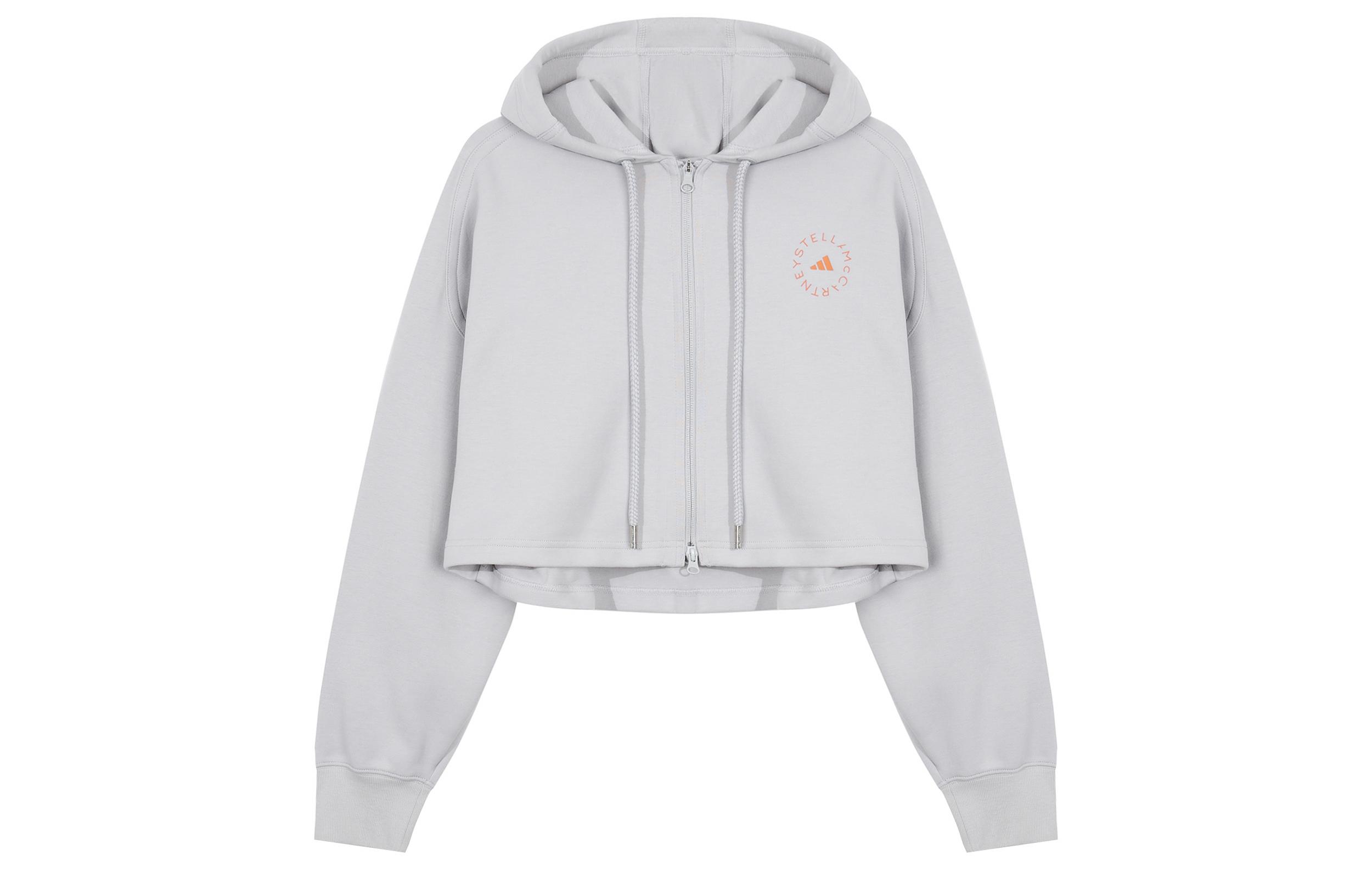 Adidas X Stella McCartney Collaboration Collection Cropped Coat Women s Gray HA8961 M