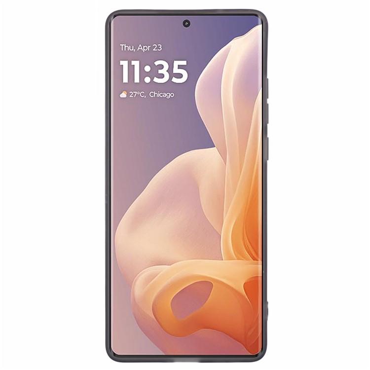 WANLONFENG DKSM Series for Motorola Moto G85 5G TPU Case Electroplated Frame with Tempered Glass