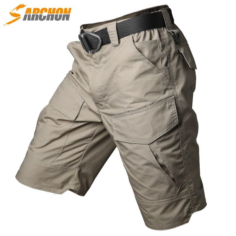 Onken Men s Quick-Dry Military Camo Tactical Shorts - Multi-Pocket, Waterproof Outdoor Workwear Half Pants S