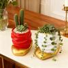 Creative Hand Holding Heart Flowerpot Green Potted Plants Container Home Courtyard Garden Decor Handicrafts Ornament