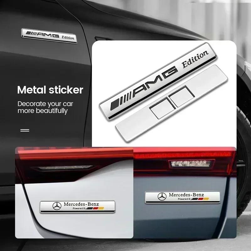 3D Car Styling Emblem Badge Metal Stickers Decor Decals For Mercedes Benz AMG A180 A200 A260 W203 W210 W211 W204 C E S CLS GLA