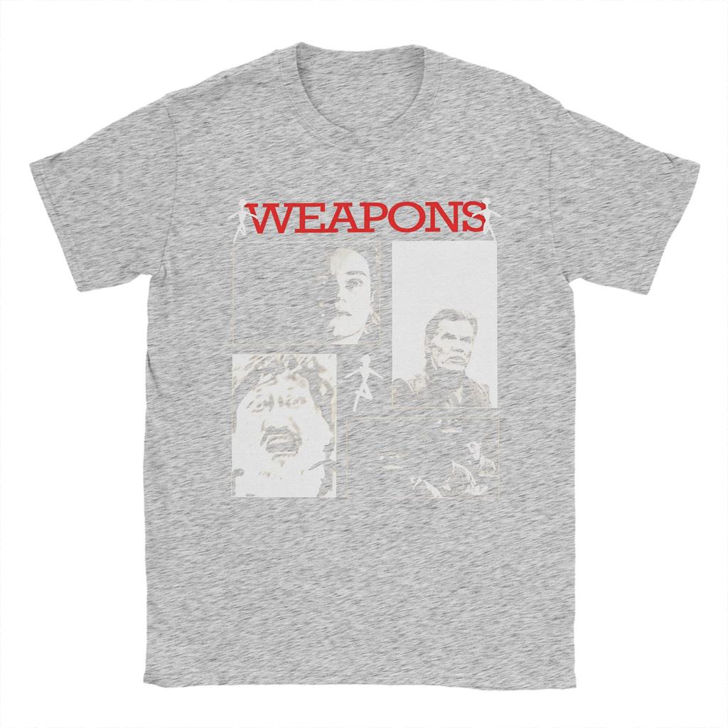 Men Women's Weapons Movie Horror T Shirts 100% Cotton Clothes Novelty Short Sleeve Crewneck Tee Shirt Printing T-Shirts
