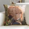Stylish VViolet Evergardeniou Cushion Cover Stylish Washable Pillow Cover Ideal for Couch Bedroom Car Decoration