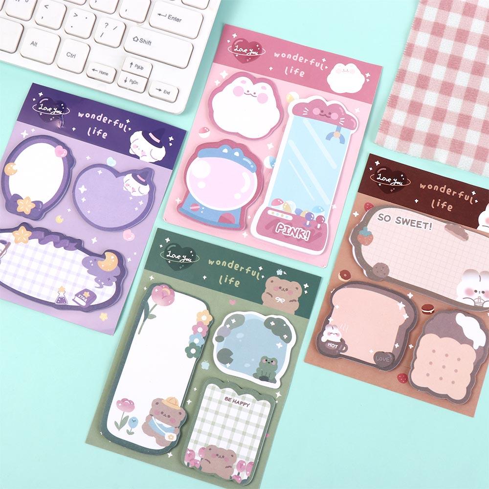 Rabbit Bear Sticky Notes Cartoon Rabbit Sticky Notes Cartoon Sticky Notes  Students