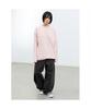 Saendeusaundeu (Unisex) Awning Stripe Long Sleeve T-Shirt Pink
