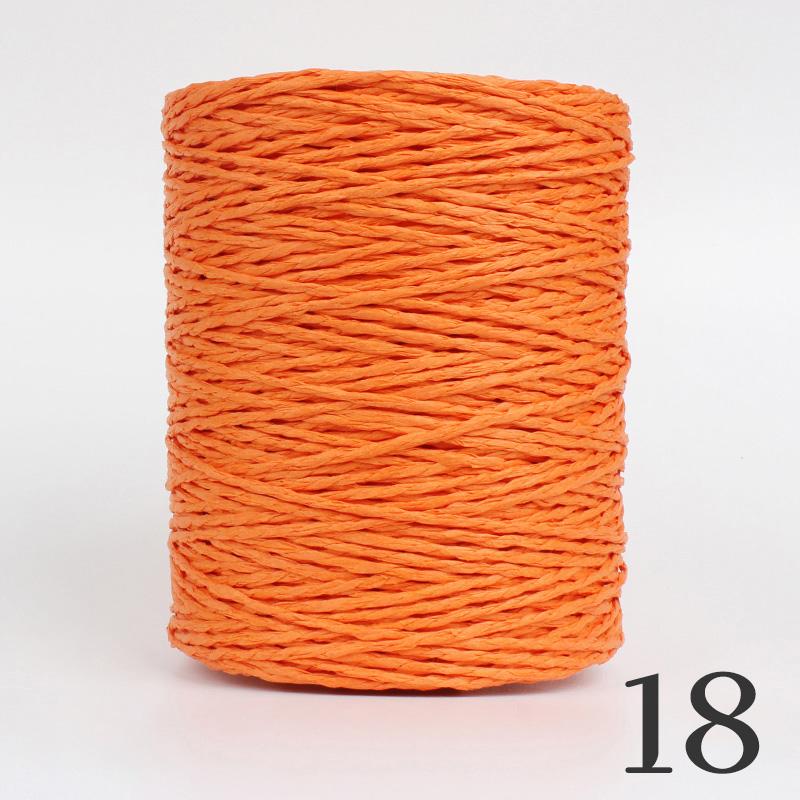 2 Roll Natural Raffia Straw Yarn Colorful Threads For Summer Hand Knit Crochet Hat HandBag Cushion Baskets Hand Craft Material