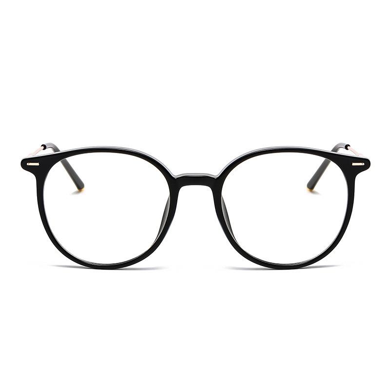 Fashion Color-Changing Myopia Glasses Men'S Trendy Myopia Glasses Frame Flat Mirror Oval Anti-Blue Light Glasses No Makeup Photosensitive