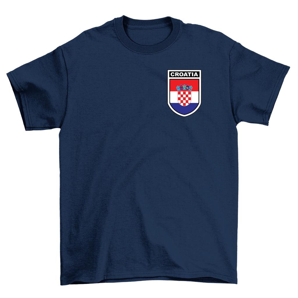 Croatia Football Badge T-Shirt Mens Womens Tees Top, Men's Women's and Euro 2024 England Foot Ball