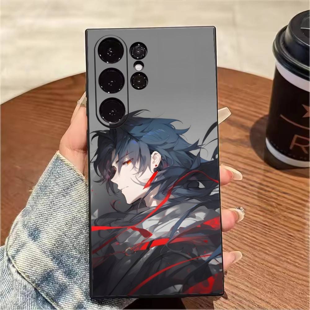 B-Blade Ying-xing Dark Phone Case For Samsung S25,S24,S21,S22,S23,S20,Ultra,S26,Plus,Fe,Note,5G Black Cover