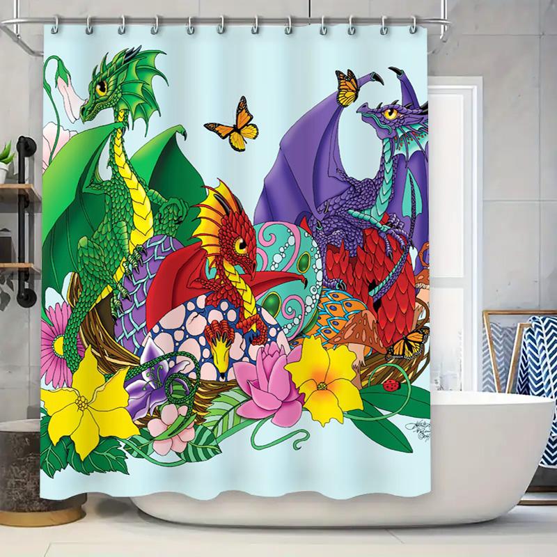 

Colorful Dragon Shower Curtain Creative Design for Bathroom Decor Fabricate Your Own Customized Shower Curtains Online at AliExp 90x180cm