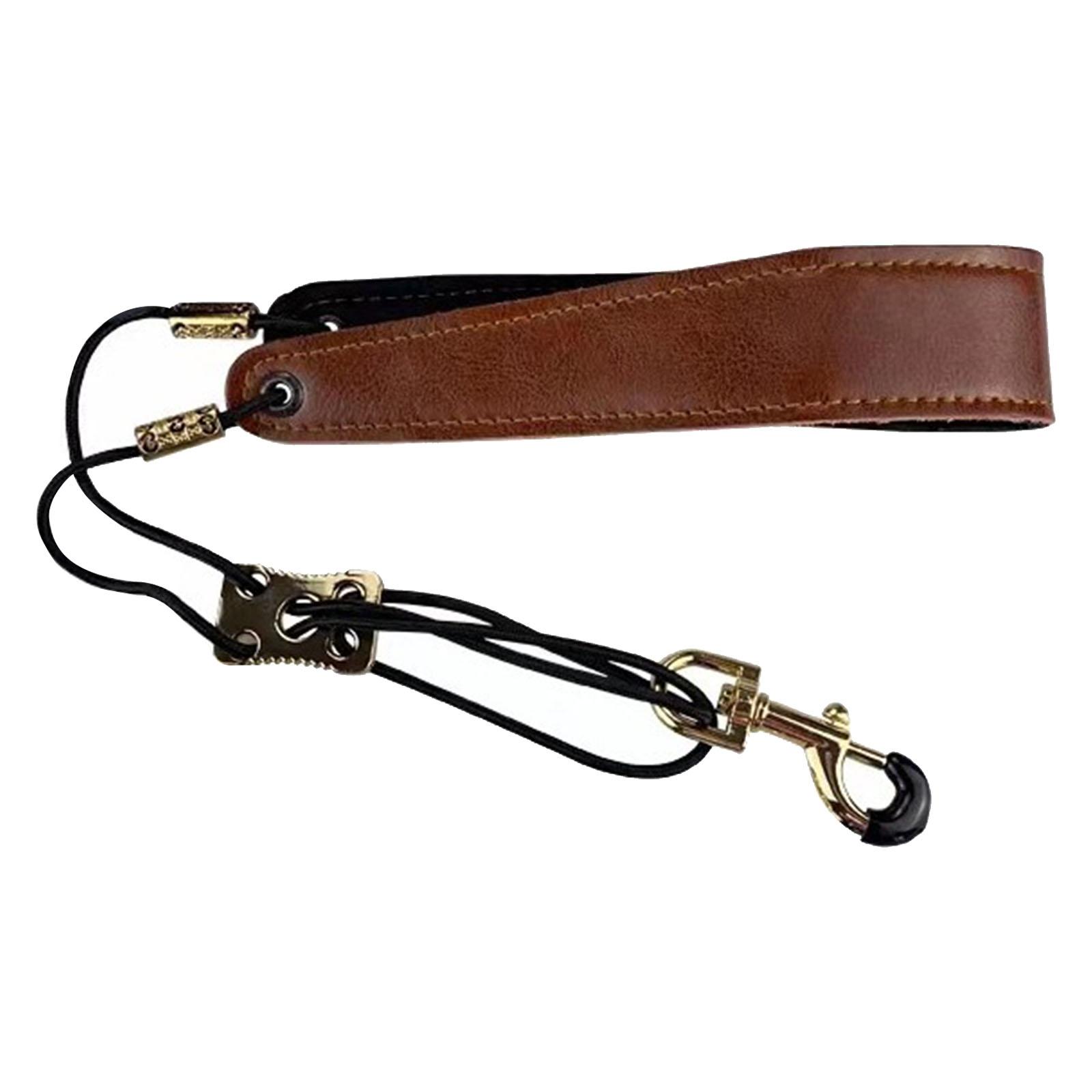 

Регулируемый ремень для саксофона на шею, удобные ремни, мягкий ремень для саксофона из искусственной кожи для начинающих коричневый