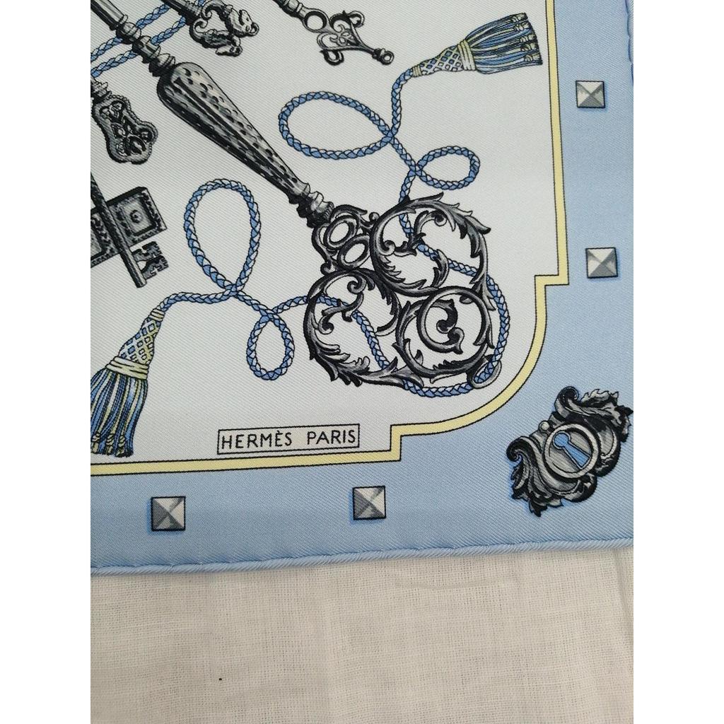 Used HERMES Blue Carre 40