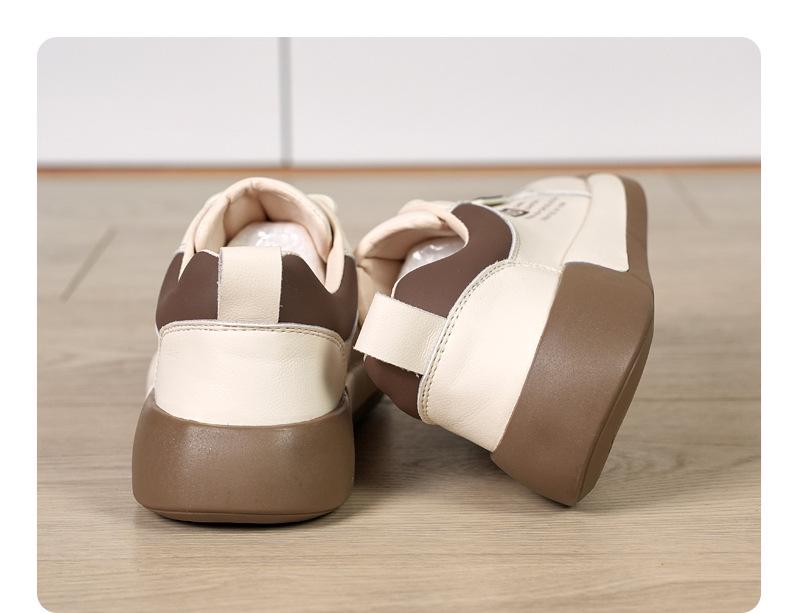 Women's Spring/Autumn Thick-Soled Sneakers: Stylish, Height-Boosting, Lightweight, Breathable Dad Shoes