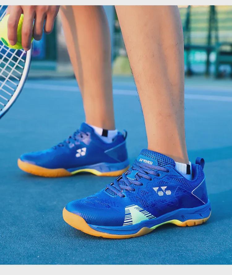 New Cross-Border Badminton Shoes with Cow Tendon Soles, Training Tennis Shoes, Sports Footwear, Student Soccer Shoes