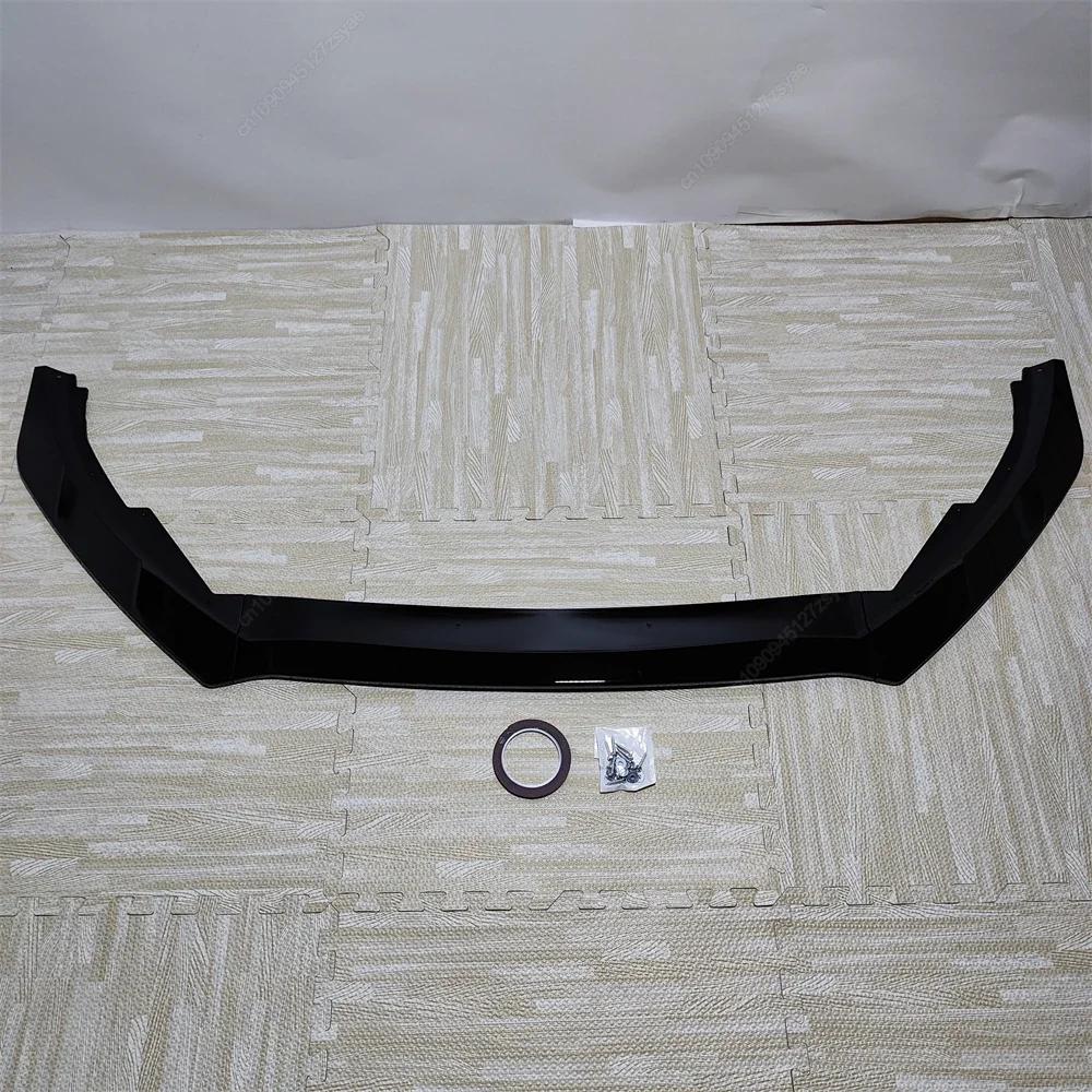 3PCS Car Front Bumper Lip Spoiler Splitter Diffuser For Ford Focus MK4 ST Line 2019-2025 Pre-LCI Bodykits Tuning Gloss Black ABS