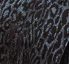 [D+Arts] Leopard Print Necktie, Made in Japan, Kyoto Nishijin Weave, Available in 3 Sizes (Narrow Tie, 5cm Blade Width, Black)