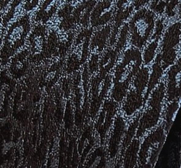 [D+Arts] Leopard Print Necktie, Made in Japan, Kyoto Nishijin Weave, Available in 3 Sizes (Narrow Tie, 5cm Blade Width, Black)