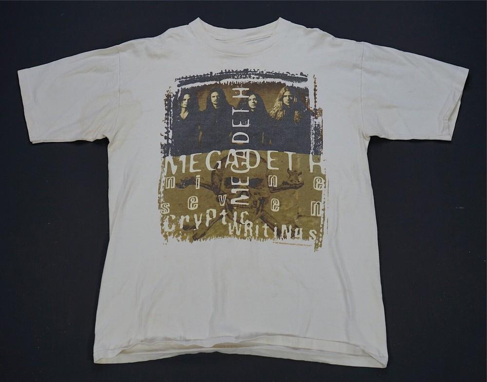 Vintage GIANT Megadeth Cryptic Writings 1997 Tour T Shirt YA728 Unisex T-Shirt M