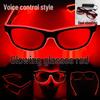 Luminous LED Voice-Activated Neon Party Glasses