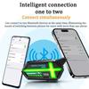 BT26 LED Motorcycle Headset with Smart Lighting System, ANC Technology, 25H Battery, 2-in-1 Mic for All Helmets, 500M Intercom