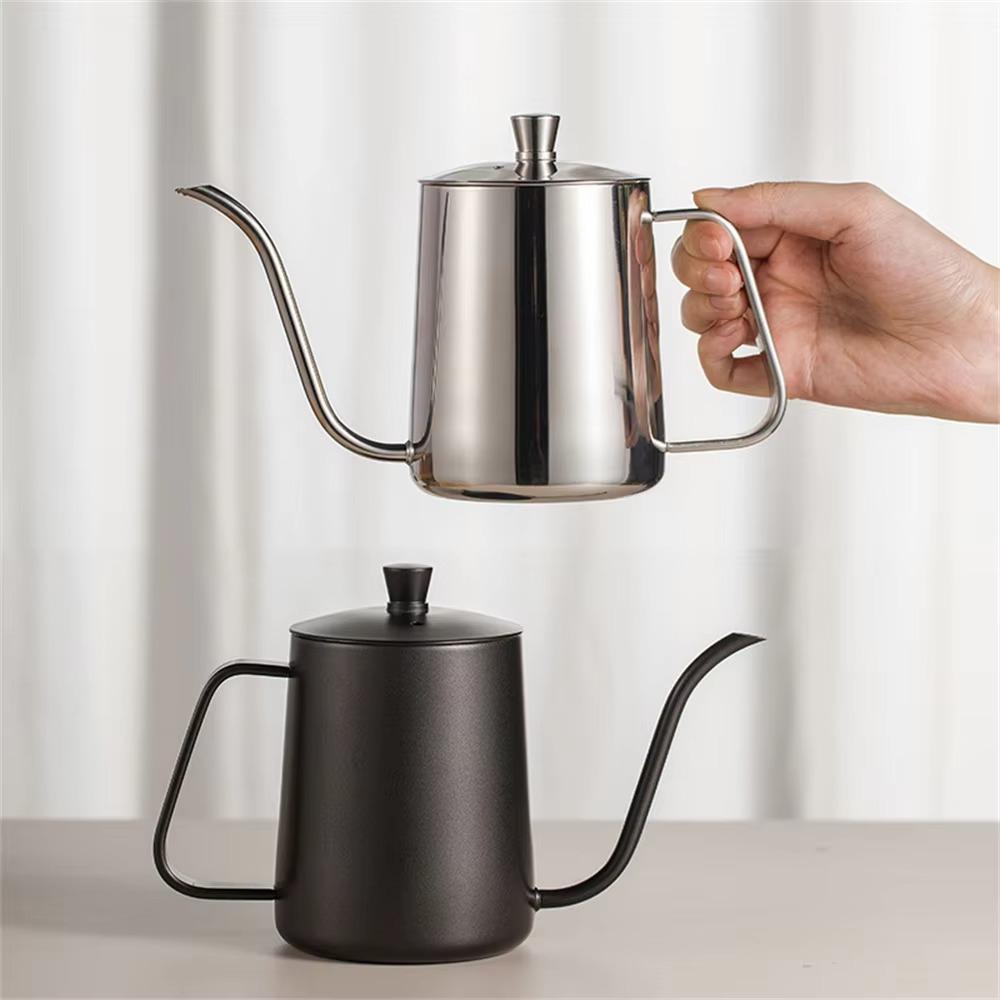 Narrow Spout Gooseneck Coffee Drip Kettle Stainless Steel Hand-poured Coffee Maker  Outdoor
