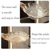 Modern Decorative Pedestal Fruit Bowl Drainable Storage Stand for Wedding Parties Anniversary Nut Cupcake Tableware Organizer