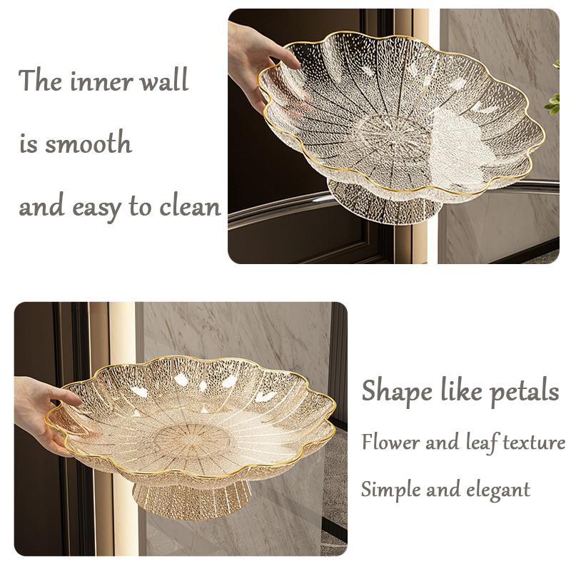Modern Decorative Pedestal Fruit Bowl Drainable Storage Stand for Wedding Parties Anniversary Nut Cupcake Tableware Organizer