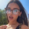New Fashion Outdoor HD Ultra Light Anti Blue Light Eyeglasses Women's Trendy Plain Glasses Retro Daily Street Decorative Eyewear