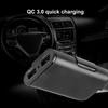 Універсальний 4-портовий автомобільний зарядний пристрій USB Переднє сидіння Заднє сидіння QC3.0 Швидкий зарядний USB-адаптер для автомобільного зарядного пристрою Швидкий зарядний пристрій USB