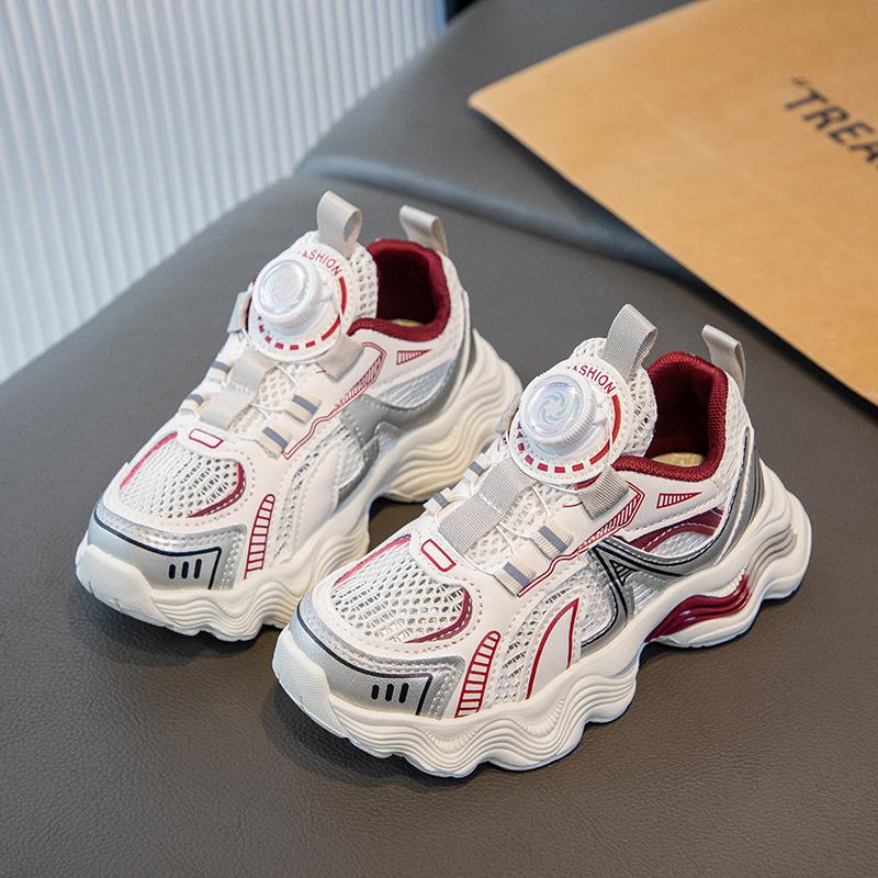 

Детская мода Four Seasons Дышащая повседневная обувь для детей Бег Спорт Студенты Девочки Трендовые удобные кроссовки для спортзала 26 красный