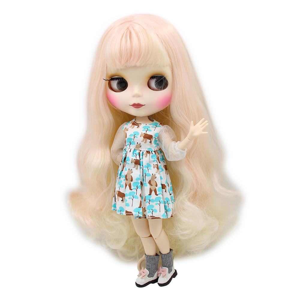 Păpușă ICY DBS Blyth 1/6 corp articulat jucărie BJD față albă lucioasă față neagră mată cu mâini extra AB și panou păpușă DIY fată