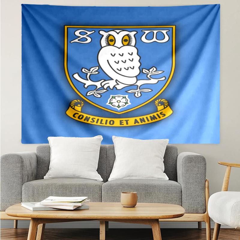 Sheffield Wednesday F.C. Tapestry, Wall Hanging Tapestry, Pattern Tapestry for Dorm Bedroom Living Room Wall Art Photography Backdrop