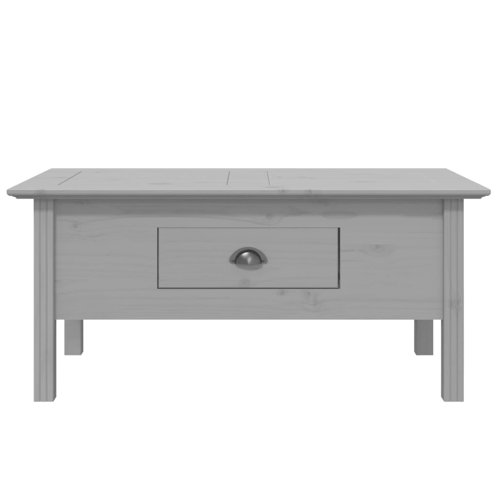  BODO Coffee Table, Grey, 100x55x46 Cm, Solid Pine Wood