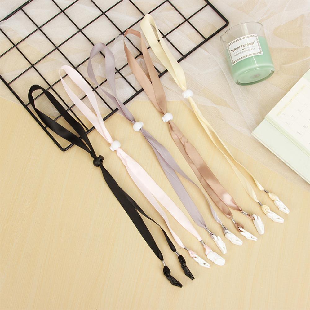 Anti-Lost Windproof Hat Strap Silk Ribbon Hat Chin Cord Portable Hat Windproof Rope  Hat